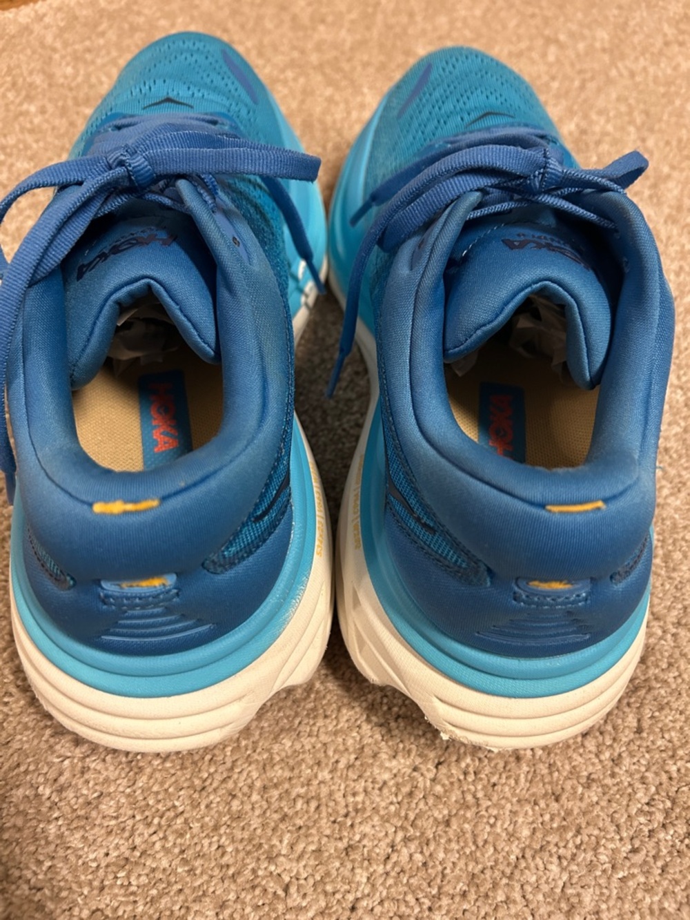 HOKA Bondi 8, Size 9.5, Blue, GREAT CONDITION - Picture 5 of 10